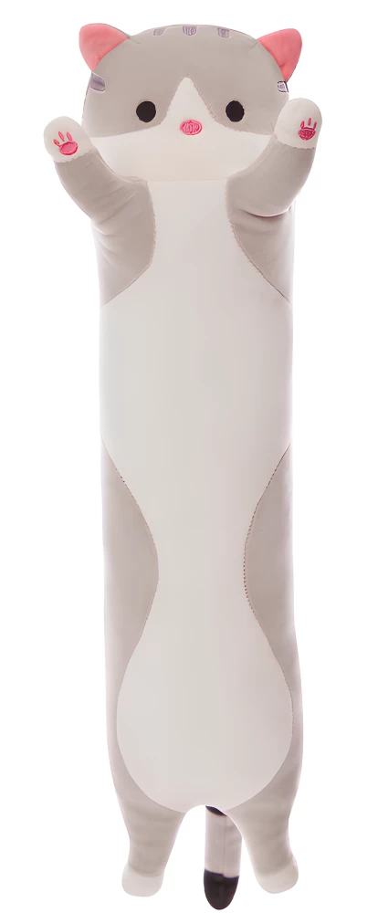 Minkšta žaislas - Katė, šviesiai pilka, 70cm