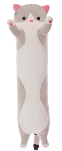 Minkšta žaislas - Katė, šviesiai pilka, 70cm