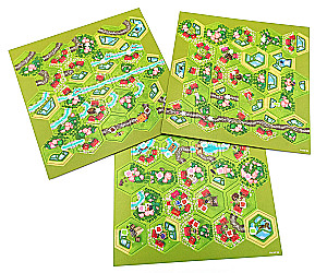 Brettspiel - Dorfromantik. Ländliche Idylle. Sakura