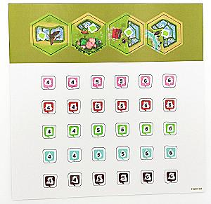 Brettspiel - Dorfromantik. Ländliche Idylle. Sakura