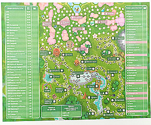 Brettspiel - Dorfromantik. Ländliche Idylle. Sakura