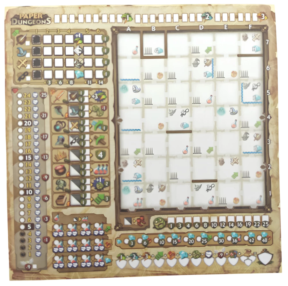 Brettspiel - Papierne Dungeons