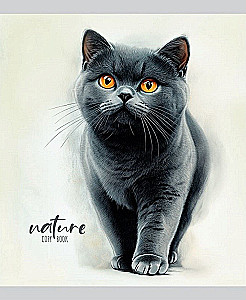 A5 piezīmju grāmata - Skaisti kaķi – 1, 48 lapas, līnija, sortimentā
