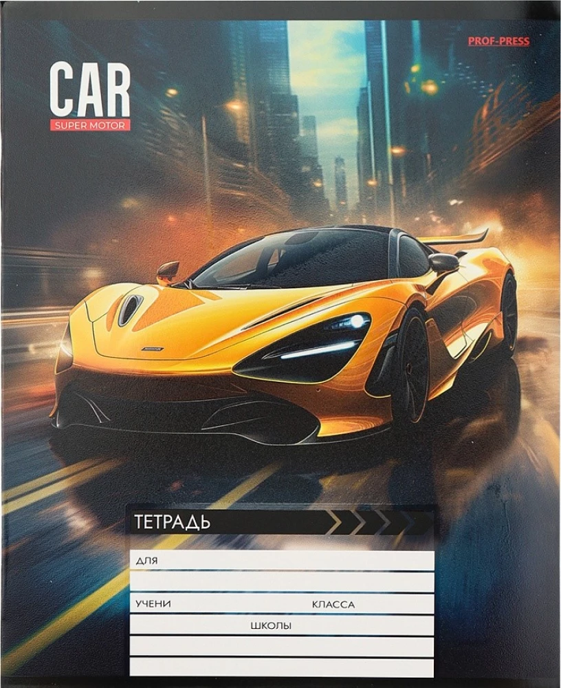 A5 piezīmju grāmatiņa - Autosports nakts pilsētā, 12 lapas, rūtiņa, dažādība
