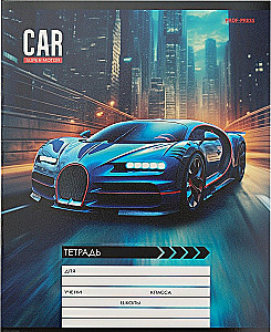 A5 piezīmju grāmatiņa - Autosports nakts pilsētā, 12 lapas, rūtiņa, dažādība