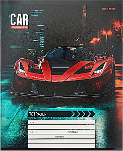 A5 piezīmju grāmatiņa - Autosports nakts pilsētā, 12 lapas, rūtiņa, dažādība