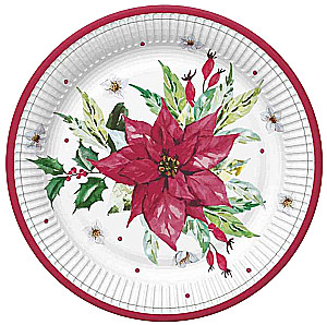 Paberist taldrikud - DAISY TD02, läbimõõt 227 mm, 8 tk.