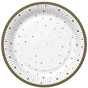 Ühekordsed taldrikud - MAKI, läbimõõt 227 mm, 8 tk