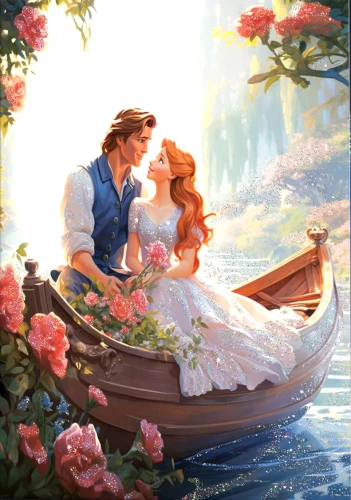 Number Painting with Crystal Gems 40x50 - Romantic Couple