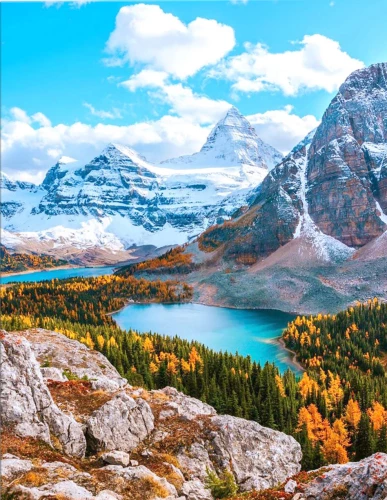 Paint by numbers 40x50 cm - Rocky Mountains