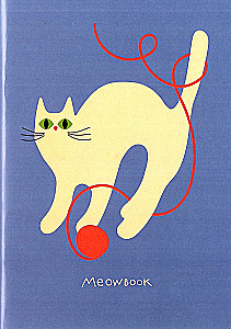 Notepad A6 - Meowbook Blue