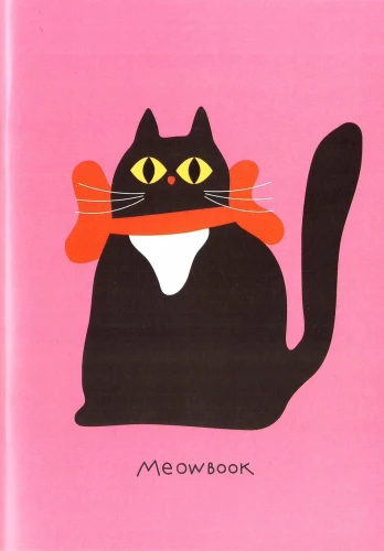 Notizbuch - Miau Buch rosa