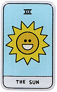 Kolmemõõtmeline kleebis - Tarot. Päike