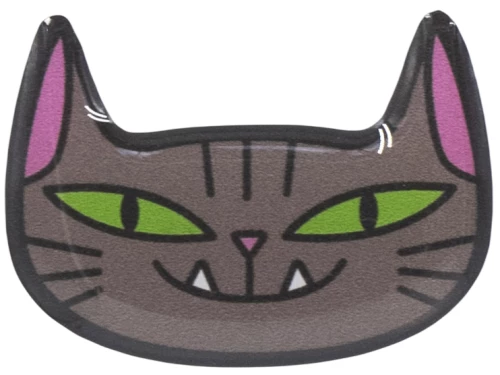 3D-Aufkleber - Katze mit Reißzähnen