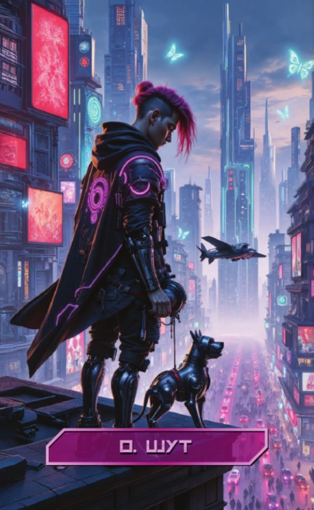 Кибертаро (78 карт и книга по QR-коду)