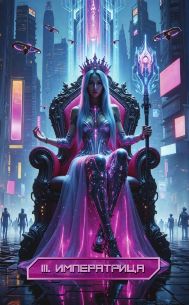 Кибертаро (78 карт и книга по QR-коду)