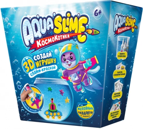 Vidutinis rinkinys spalvotų gelių figūrėlių gamybai - Aqua Slime