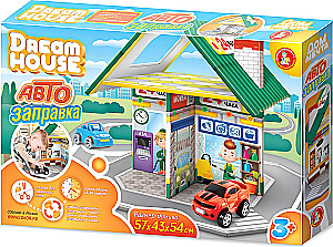 Fast Assembly Dollhouse - Dream House. Gas Station