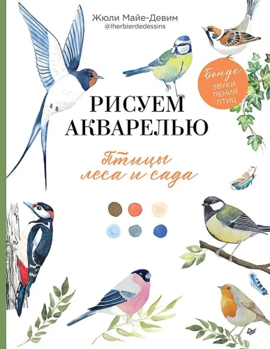 Drawing with Watercolor. Birds of the Forest and Garden