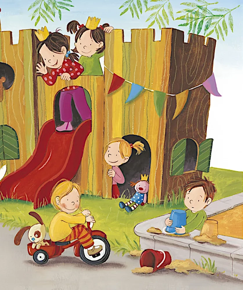 Ich wachse zusammen mit Max. Max geht in den Kindergarten