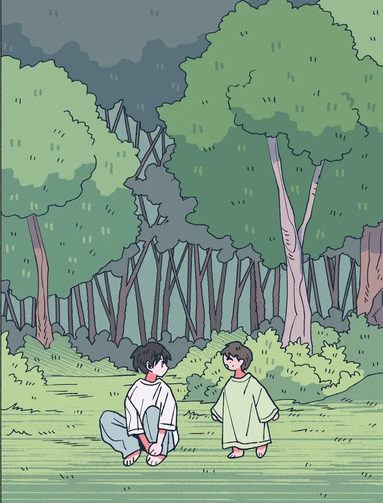 Mišios iš miško. Spalvinimo knyga pagal webtoon