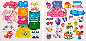 Magnetic Book-Toy. Dress the Doll