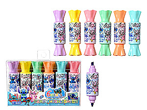 Ushastik Highlighter Set, 6 Colors