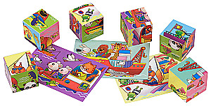 Smart cubes in a tray. 6 pieces. We are sailing, sailing, sailing
