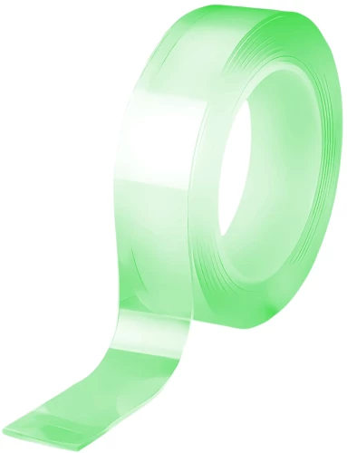 Inflatable colored adhesive tape, green, 3 meters