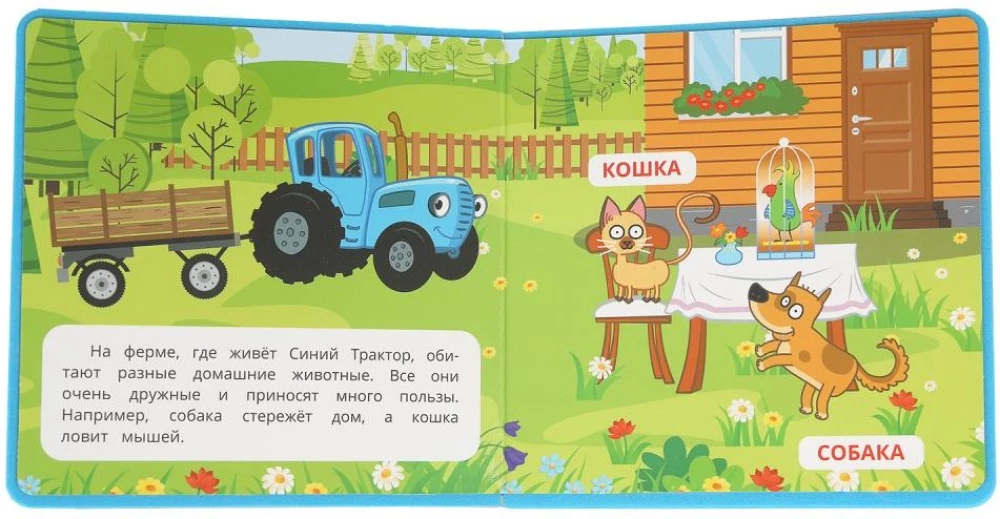 Niebieski Traktor. Farma