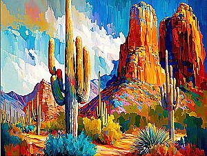 Painting by Numbers 40x50 - Canyon in Arizona