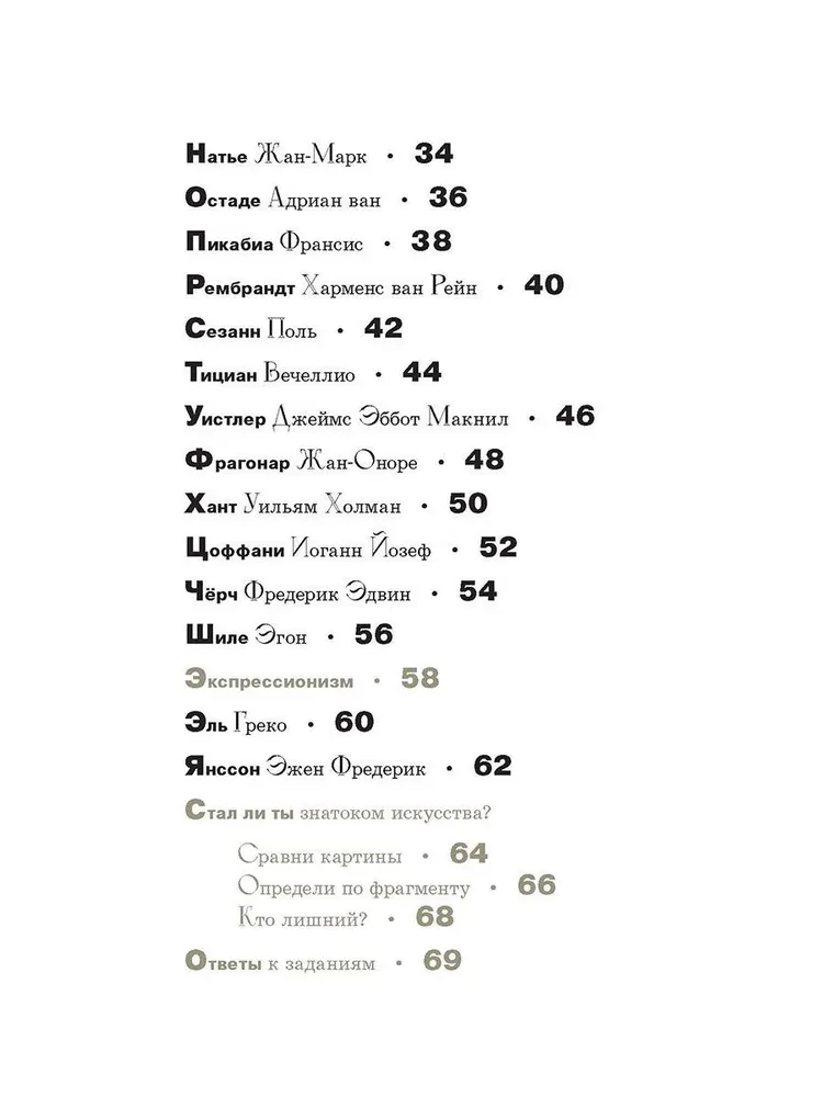 Alphabet of Foreign Artists
