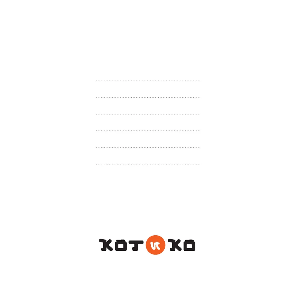 Bloknot Kotiķo (melns kaķis uz melna vāka)