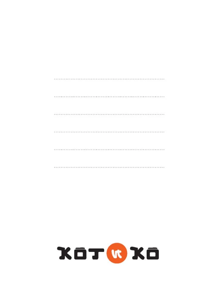 Notes KOTIKO (rudzi i czarni koci)