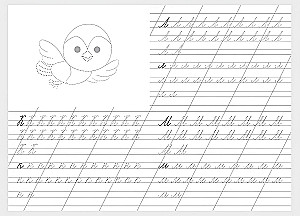 Das Alphabet schreiben