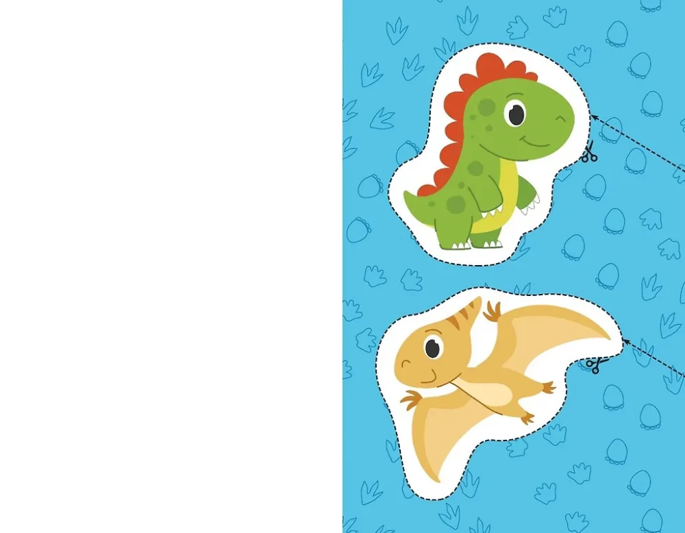 Moje pierwsze wycinanki. Dinozaury