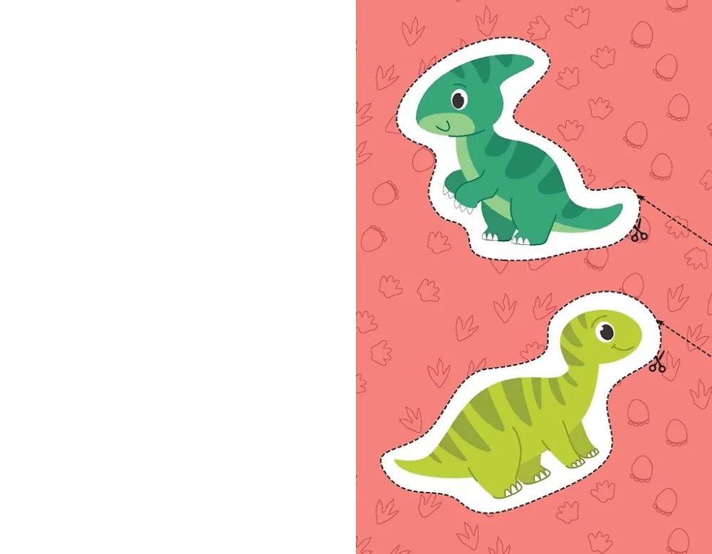 Moje pierwsze wycinanki. Dinozaury