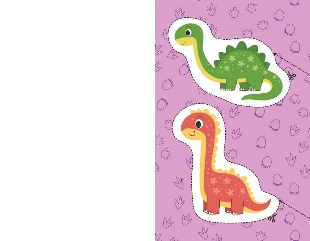 Moje pierwsze wycinanki. Dinozaury