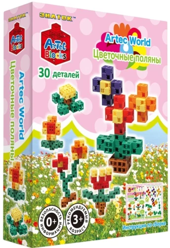 Konstruktor - Artec World. Kwiatowe łąki, 30 elementów