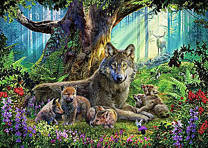 Пазл 1000 - Wolves in The Forest