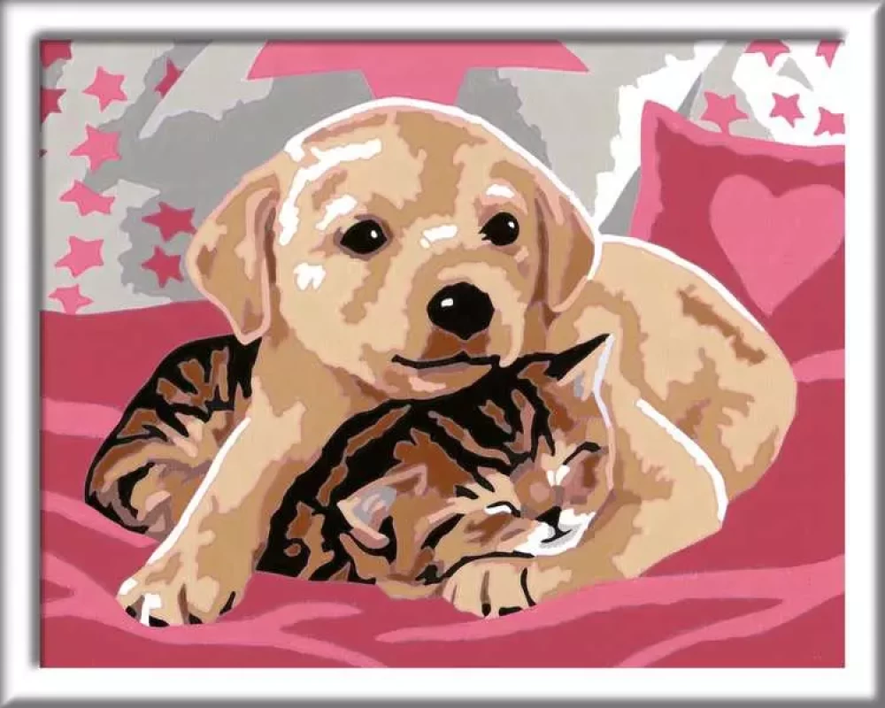 Painting by Numbers 18x13 cm - Best Friends