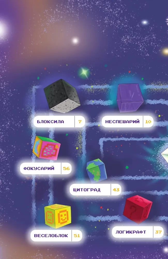 Minecraft. Rätsel ferner Planeten. Interaktive Reise