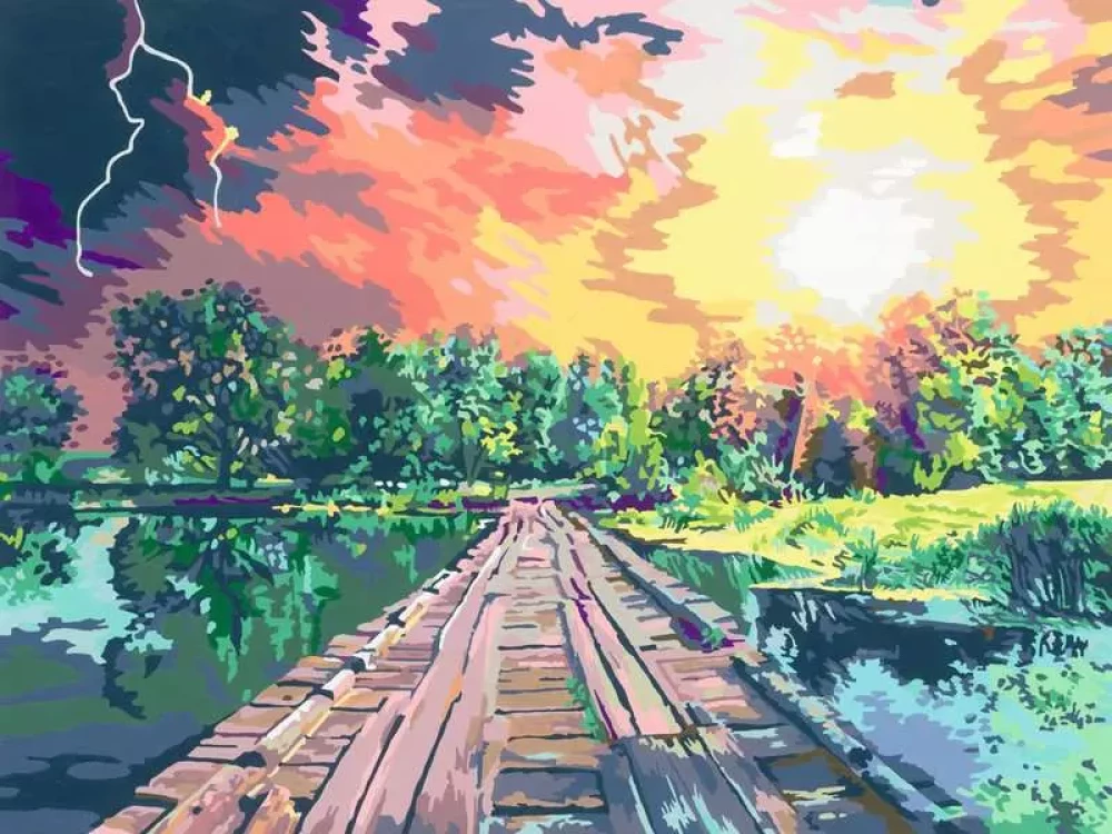 Painting by numbers 40x30 cm - Magical Light