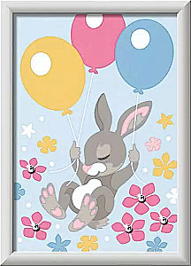 Numbered Painting 13x18 cm - Flying Bunny