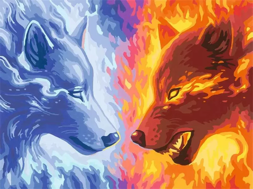 Painting by Numbers 40x30 cm - Fire & Ice