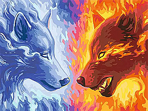 Painting by Numbers 40x30 cm - Fire & Ice