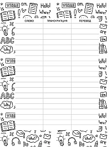 Wörterbuch zum Aufschreiben foreigner Wörter (Symbole Englands)