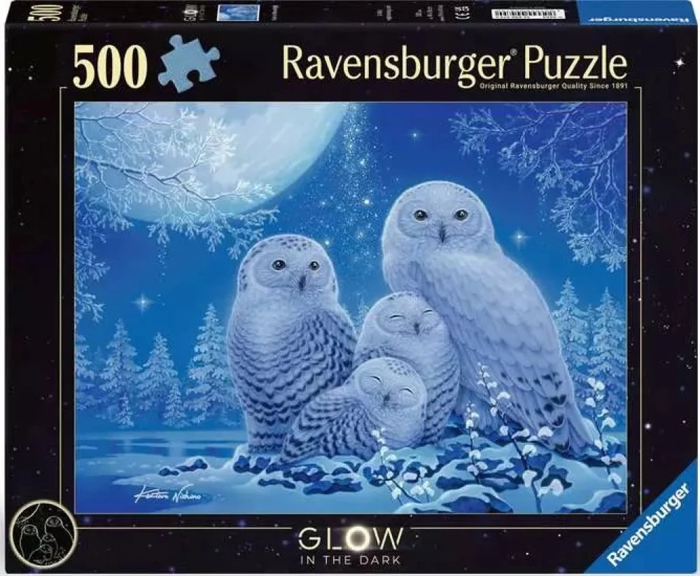 Puzzle 500 - Eulen im Mondlicht