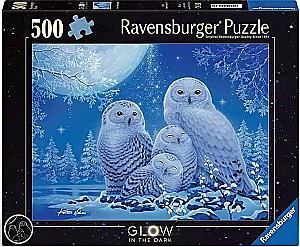 Puzzle 500 - Eulen im Mondlicht