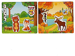 Entwicklungsspiel - Waldtiere. Magnetisch